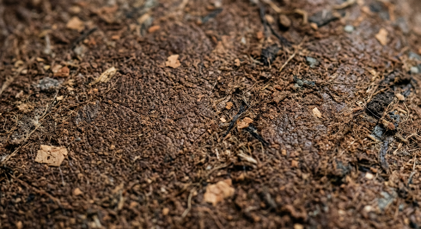 Texture proche du cuir recyclé et de matières naturelles